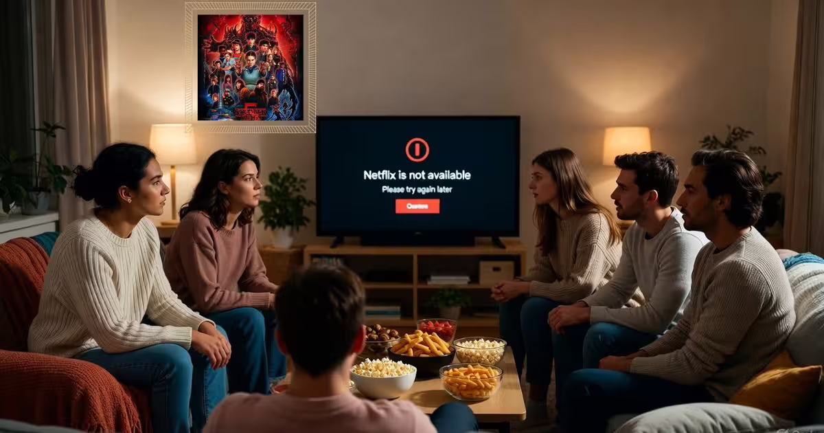 Netflix क्रैश, Stranger Things फाइनल आते ही स्ट्रीमिंग ठप; यूजर्स में गुस्सा फूटा | Netflix Down India Stranger Things 5 Causes Massive Outage