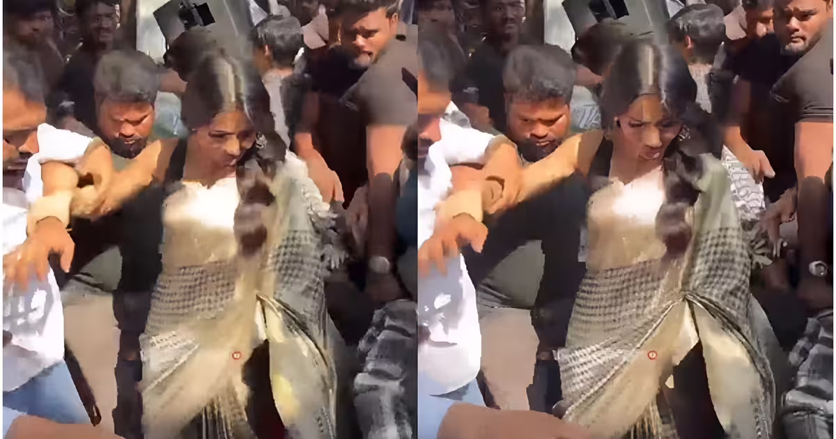 निधि अग्रवाल के बाद अब सामंथा के साथ फैंस ने की बदतमीजी, वीडियो में देखें कैसे धक्का-मुक्की से बाल बाल बचीं एक्ट्रेस | Samantha Ruth Prabhu Surrounded by Crowd in Hyderabad Raises Nidhi Aggrawal